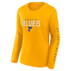 St. Louis Blues Fanatics Women's Long and Short Sleeve Two-Pack T-Shirt Set - Blue - NHL 5233298