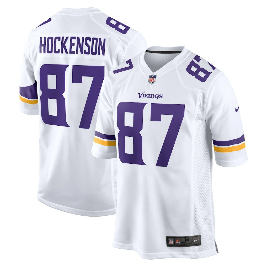 Nike T.J. Hockenson Minnesota Vikings Game Player Jersey White