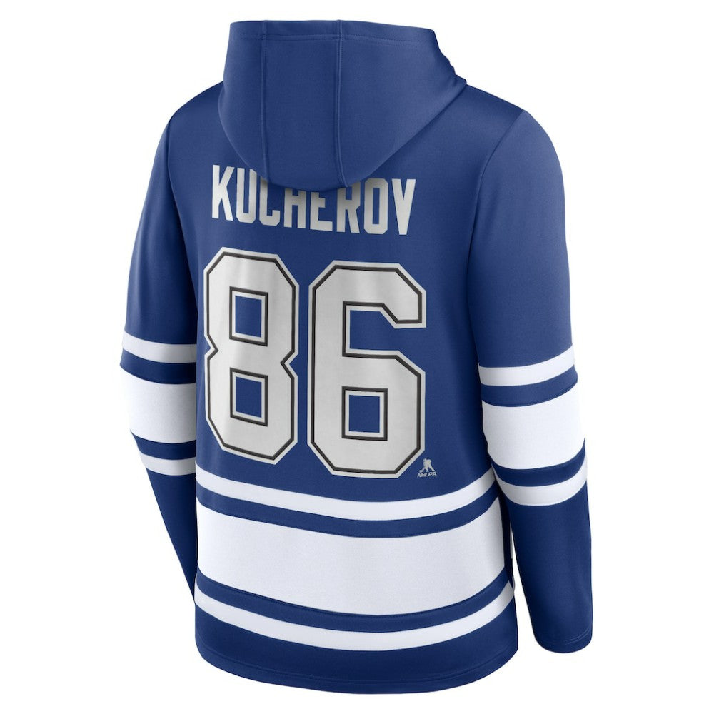 Nikita Kucherov Tampa Bay Lightning Fanatics Name & Number Lace-Up Pullover Hoodie - Blue - NHL 5234226