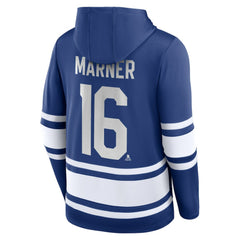 Mitch Marner Toronto Maple Leafs Fanatics Name & Number Lace-Up Pullover Hoodie - Blue - NHL 5234228