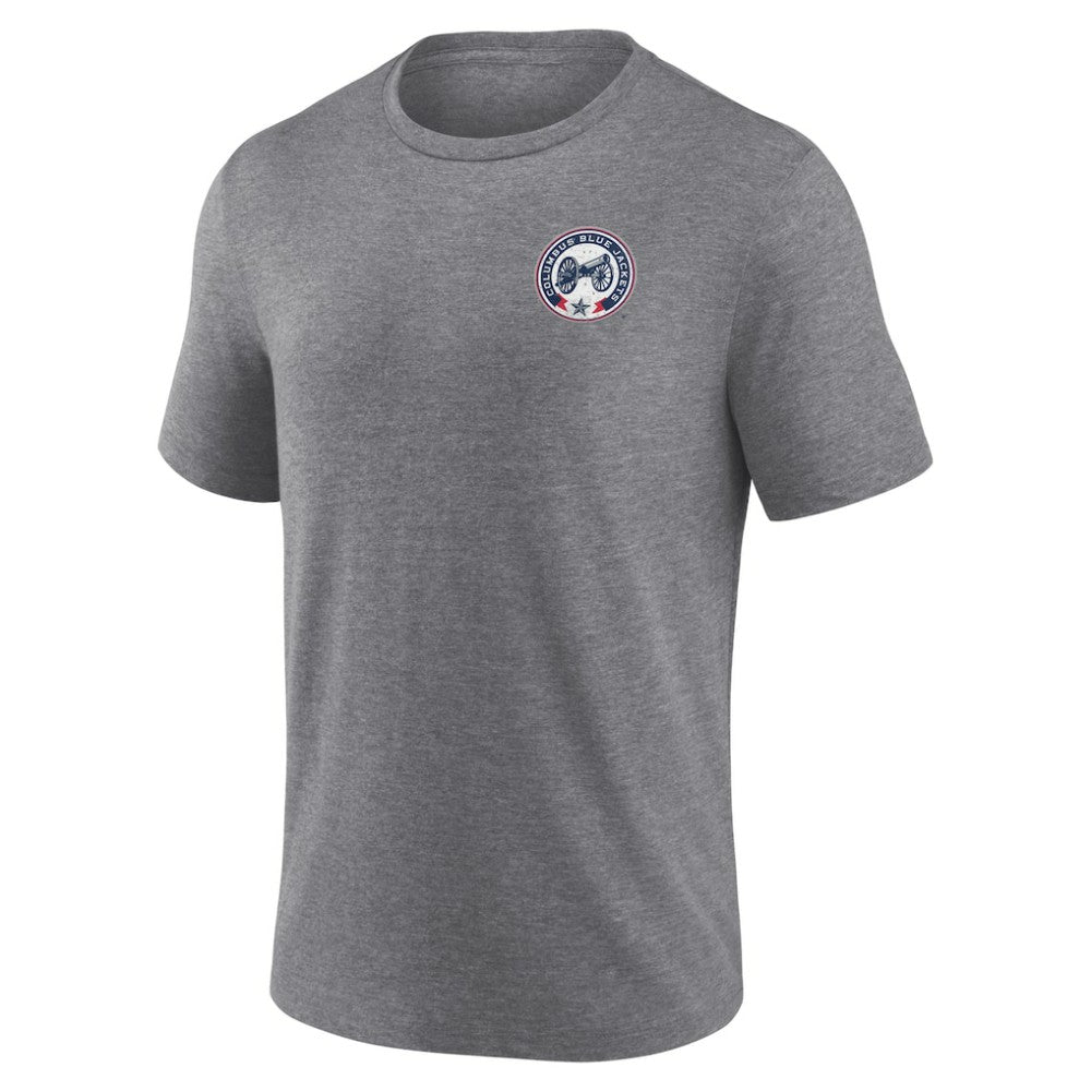 Columbus Blue Jackets Fanatics Winger Tri-Blend T-Shirt - Heather Gray - NHL 5236736