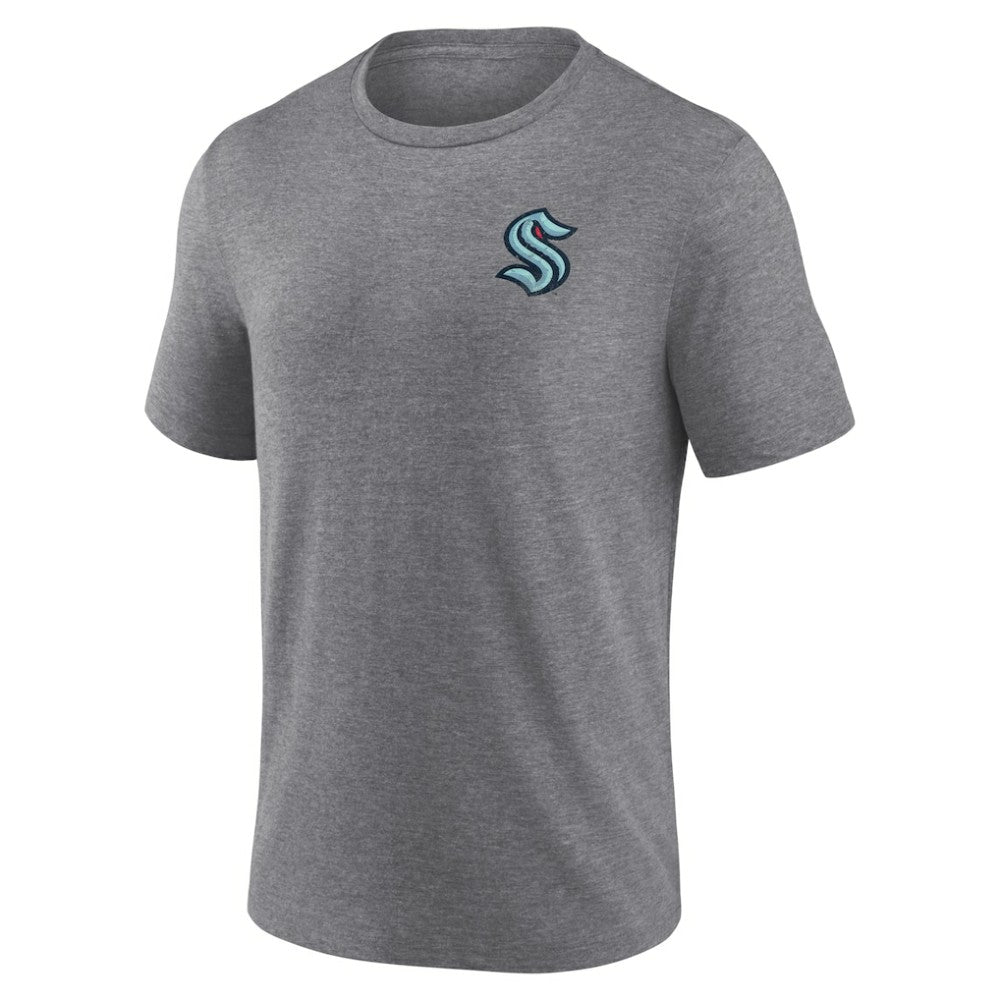 Seattle Kraken Fanatics Winger Tri-Blend T-Shirt - Heather Gray - NHL 5236741
