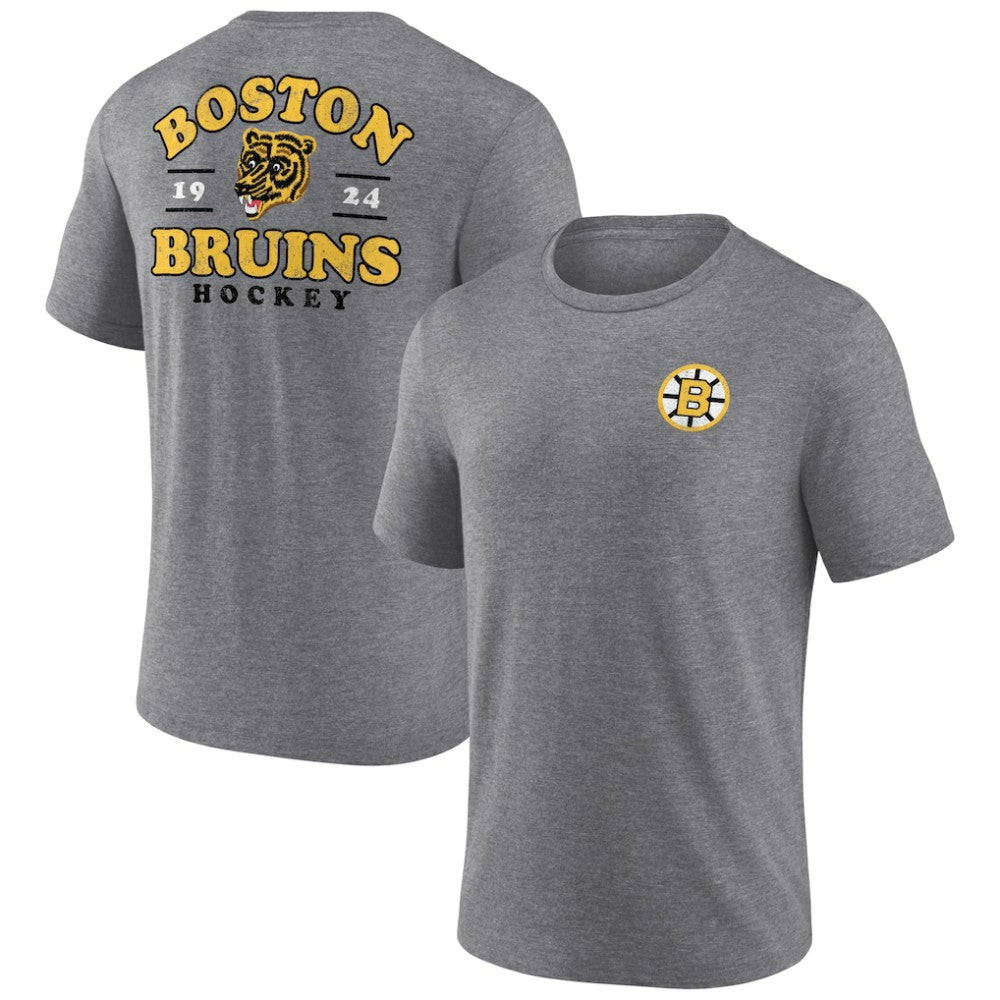 Boston Bruins Fanatics Winger Tri-Blend T-Shirt - Heather Gray - NHL 5236747
