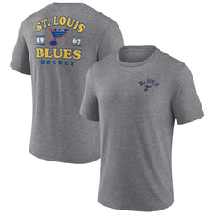 St. Louis Blues Fanatics Winger Tri-Blend T-Shirt - Heather Gray - NHL 5236767