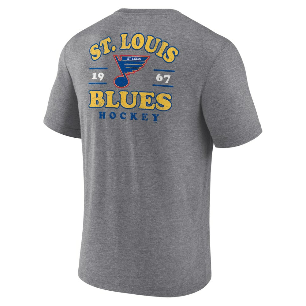St. Louis Blues Fanatics Winger Tri-Blend T-Shirt - Heather Gray - NHL 5236767