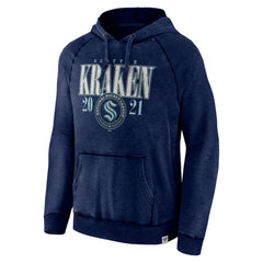 Seattle Kraken Fanatics Shoulder-To-Shoulder Raglan Pullover Hoodie - Heather Deep Sea Blue - NHL 5236795