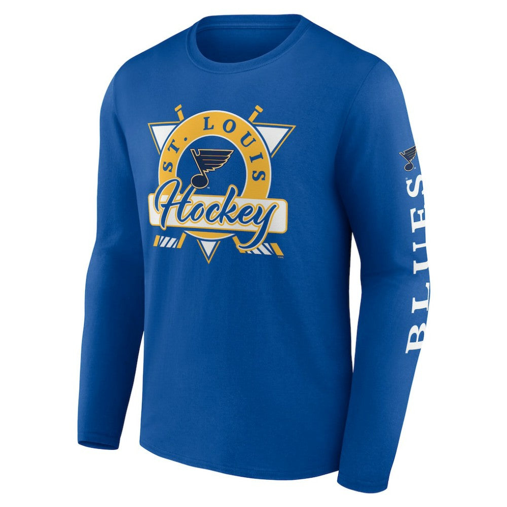 St. Louis Blues Fanatics Rinkside Long Sleeve T-Shirt - Blue - NHL 5236834