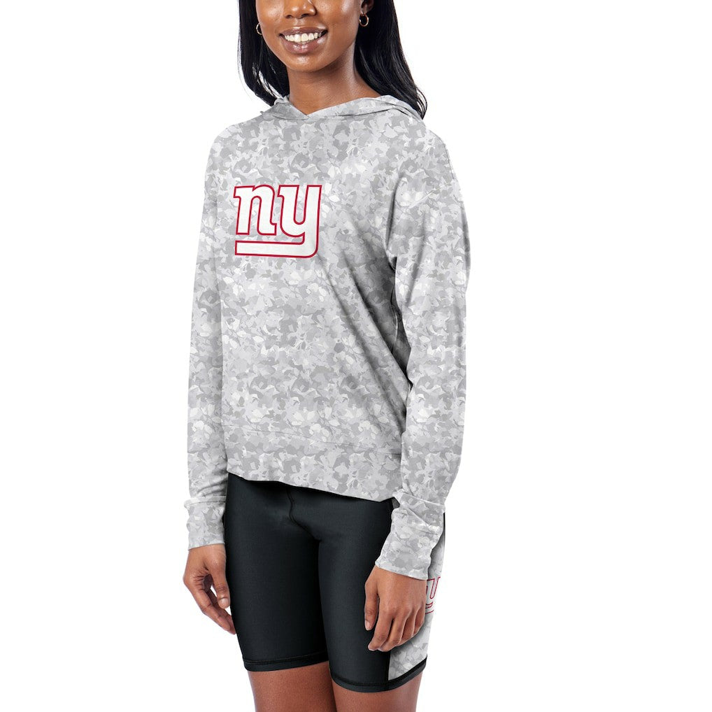 New York Giants Certo Women's Session Pullover Hoodie Gray