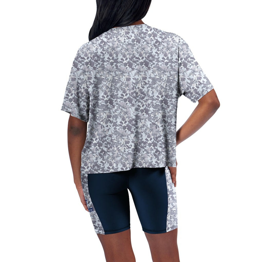 Dallas Cowboys Certo Women's Cropped Turnout T-Shirt Navy
