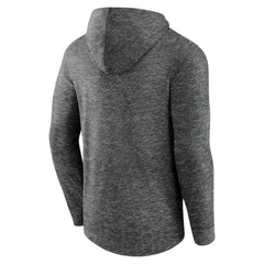 St. Louis Blues Fanatics Stacked Long Sleeve Hoodie T-Shirt - Heather Charcoal - NHL 5242319