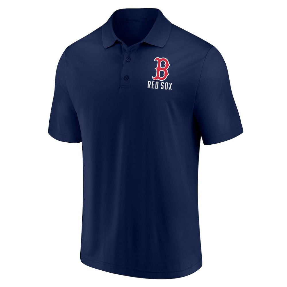 Boston Red Sox Fanatics Two-Pack Logo Lockup Polo Set - Navy/White - Fanatics Sale