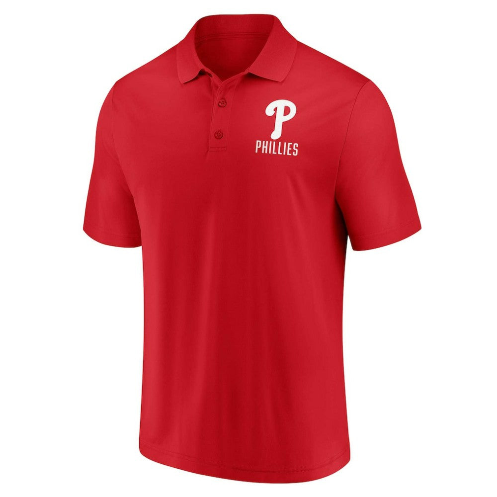 Philadelphia Phillies Fanatics Two-Pack Logo Lockup Polo Set - Red/White - Fanatics Online