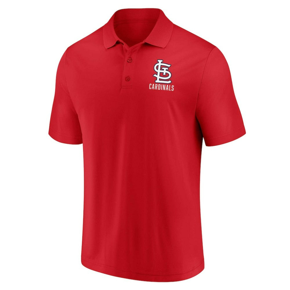St. Louis Cardinals Fanatics Two-Pack Logo Lockup Polo Set - Red/White - Fanatics on Sale