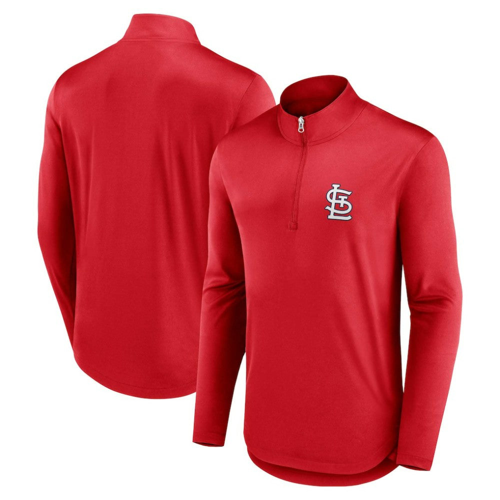 St. Louis Cardinals Fanatics Quarterback Quarter-Zip Top - Red - Fanatics Sale