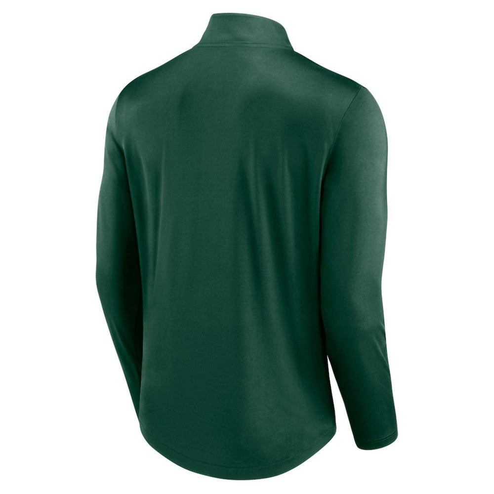 Athletics Fanatics Quarterback Quarter-Zip Top - Green - Fanatics Lifestyle