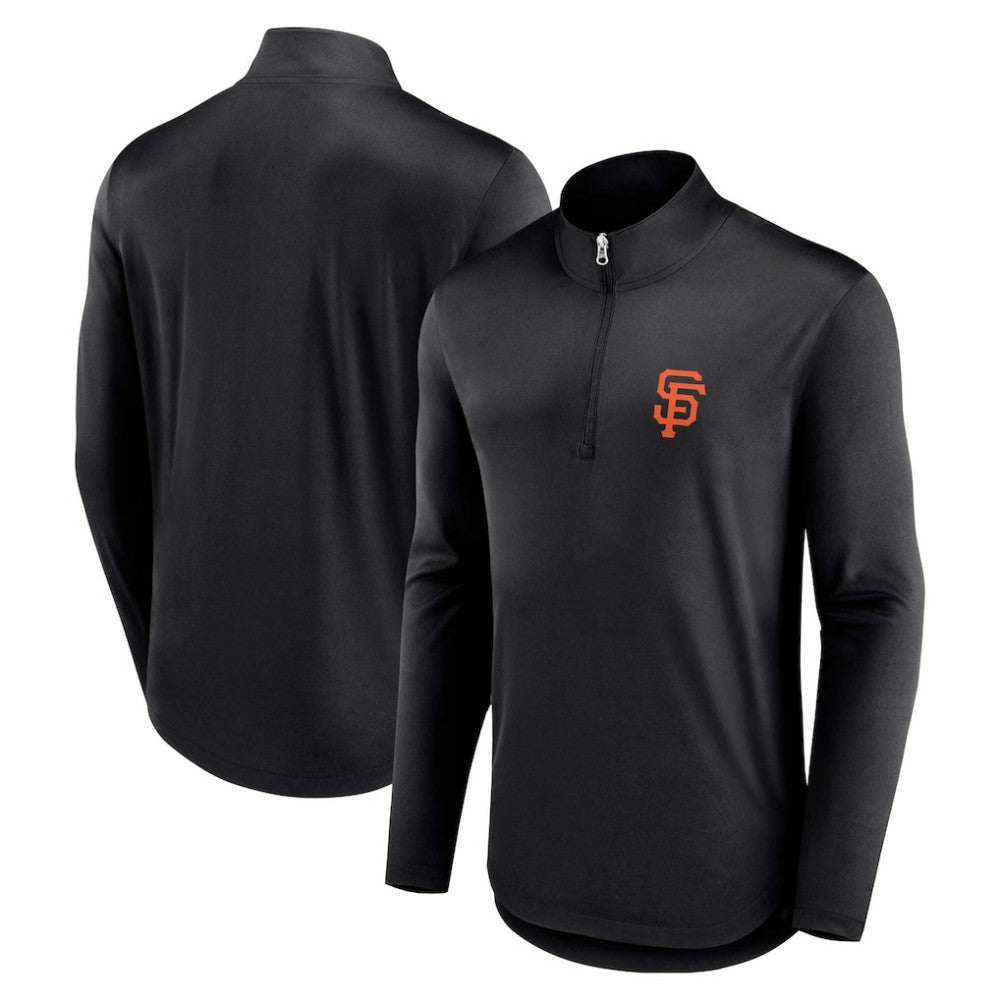 San Francisco Giants Fanatics Quarterback Quarter-Zip Top - Black - Fanatics Lifestyle
