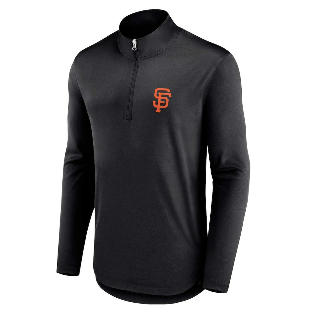 San Francisco Giants Fanatics Quarterback Quarter-Zip Top - Black - Fanatics Lifestyle