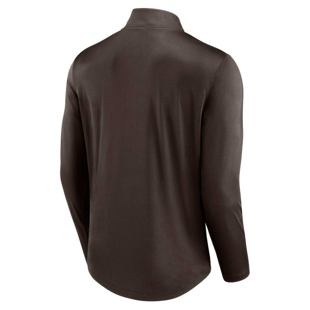 San Diego Padres Fanatics Quarterback Quarter-Zip Top - Brown - Fanatics Lifestyle