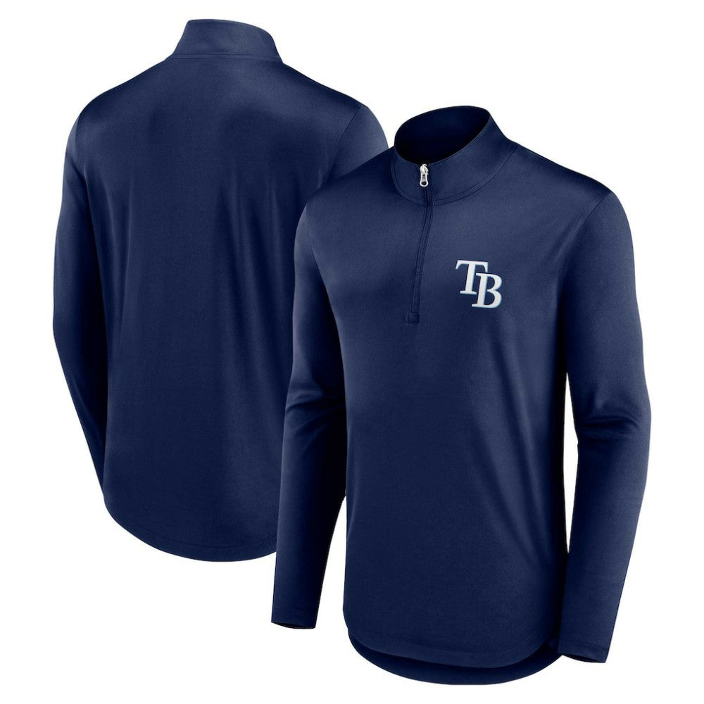 Tampa Bay Rays Fanatics Quarterback Quarter-Zip Top - Navy - Fanatics Online