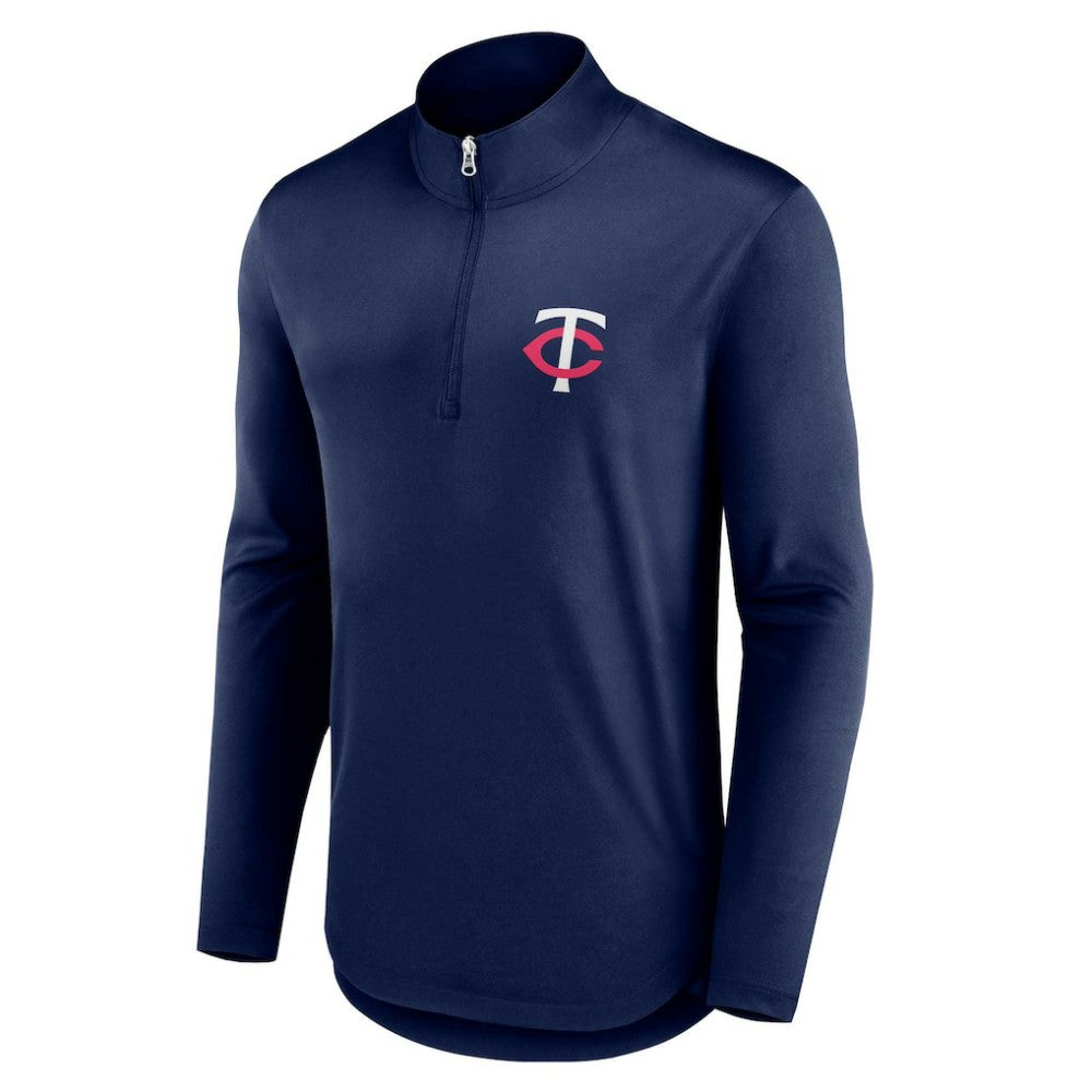 Minnesota Twins Fanatics Quarterback Quarter-Zip Top - Navy - Fanatics Online