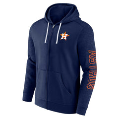 Houston Astros Fanatics Offensive Line Up Lightweight Full-Zip Hoodie - Navy - Fanatics Online