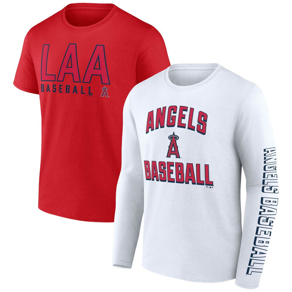 Los Angeles Angels Fanatics Two-Pack Combo T-Shirt Set - Red/White - Fanatics Sale