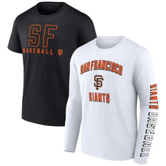 San Francisco Giants Fanatics Two-Pack Combo T-Shirt Set - Black/White - Fanatics Discount