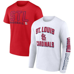 St. Louis Cardinals Fanatics Two-Pack Combo T-Shirt Set - Red/White - Fanatics Lifestyle
