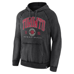 Toronto Raptors Foul Trouble Snow Wash Raglan Pullover Hoodie Heather Charcoal | Fanatics for sale