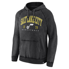 Utah Jazz Foul Trouble Snow Wash Raglan Pullover Hoodie Heather Charcoal | Fanatics Near Me