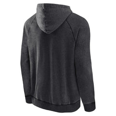 Brooklyn Nets Foul Trouble Snow Wash Raglan Pullover Hoodie Heather Charcoal | Fanatics Lifestyle