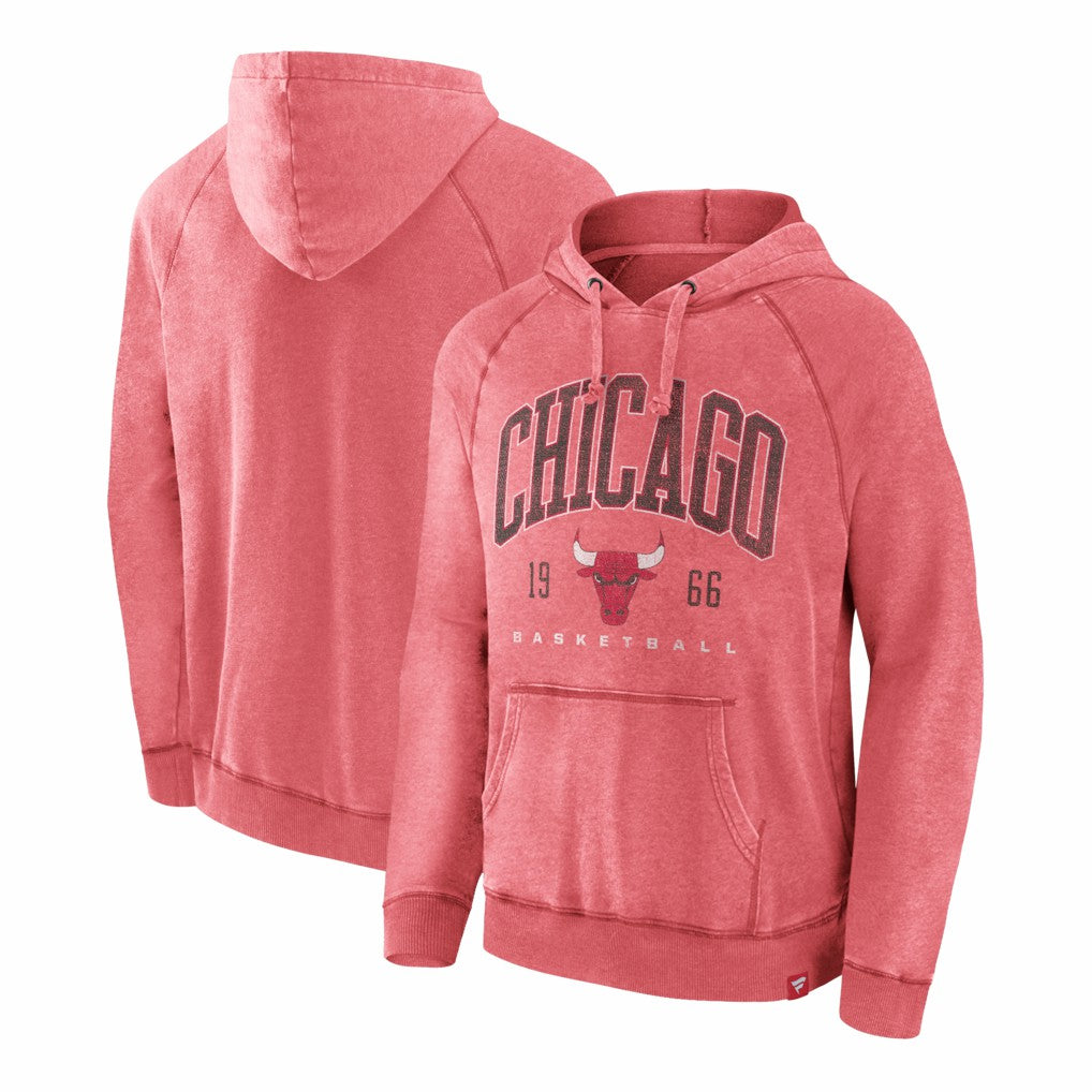 Chicago Bulls Foul Trouble Snow Wash Raglan Pullover Hoodie Heather Red | Fanatics online