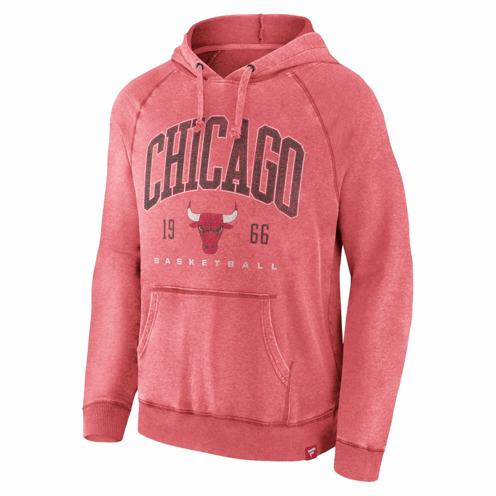 Chicago Bulls Foul Trouble Snow Wash Raglan Pullover Hoodie Heather Red | Fanatics online