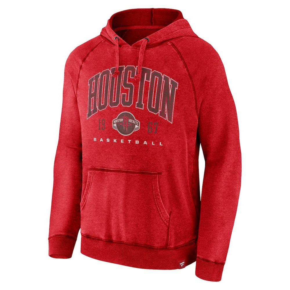 Houston Rockets Foul Trouble Snow Wash Raglan Pullover Hoodie for sale Heather Red | Fanatics for sale