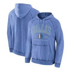 Dallas Mavericks Foul Trouble Snow Wash Raglan Pullover Hoodie for sale Heather Blue | Fanatics outlet