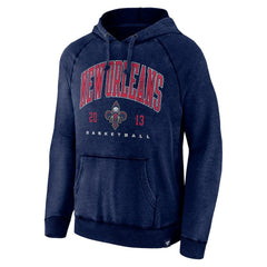 New Orleans Pelicans Foul Trouble Snow Wash Raglan Pullover Hoodie Heather Navy | Fanatics online