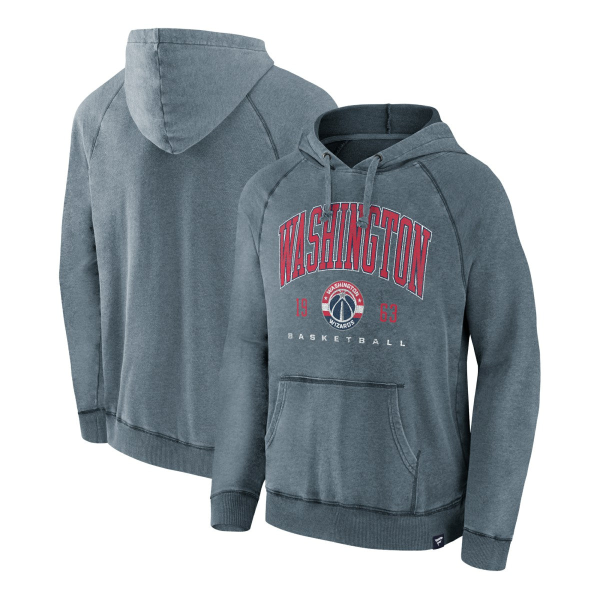 Washington Wizards Foul Trouble Snow Wash Raglan Pullover Hoodie Heather Navy | Fanatics online