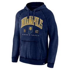 Indiana Pacers Foul Trouble Snow Wash Raglan Pullover Hoodie Heather Navy | Fanatics for sale