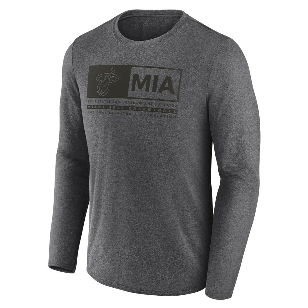 Miami Heat Three-Point Play T-Shirt Heather Charcoal | Fanatics outlet