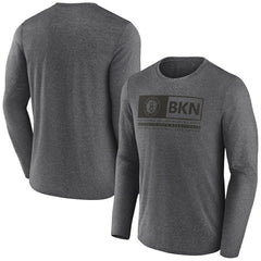 Brooklyn Nets Three-Point Play T-Shirt Heather Charcoal | Fanatics Lifestyle