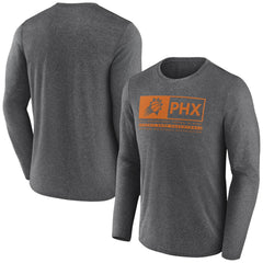 Phoenix Suns Three-Point Play T-Shirt Heather Charcoal | Fanatics US