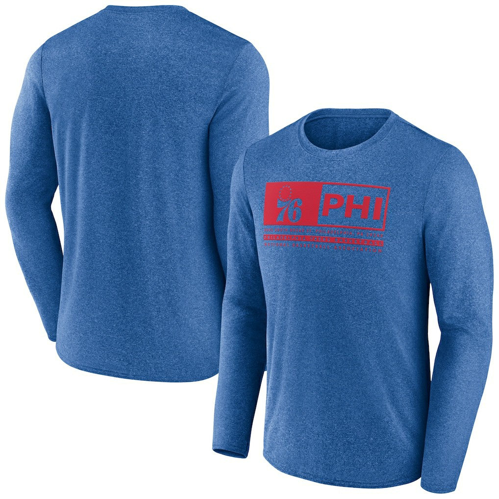 Philadelphia 76ers Three-Point Play T-Shirt Heather Royal | Fanatics for sale