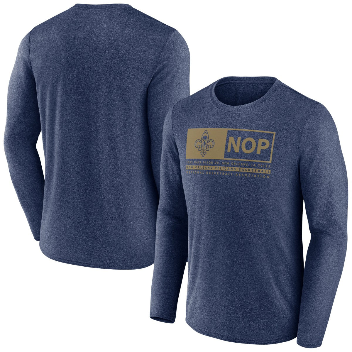 New Orleans Pelicans Three-Point Play T-Shirt Heather Navy | Fanatics discount