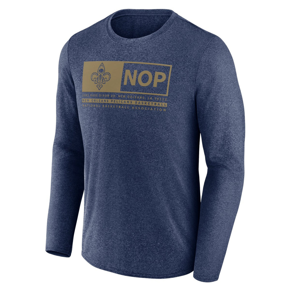 New Orleans Pelicans Three-Point Play T-Shirt Heather Navy | Fanatics discount