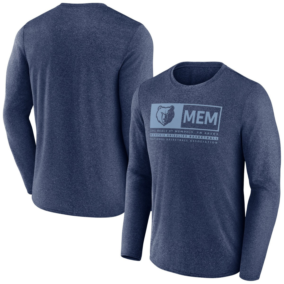 Memphis Grizzlies Three-Point Play T-Shirt Heather Navy | Fanatics outlet