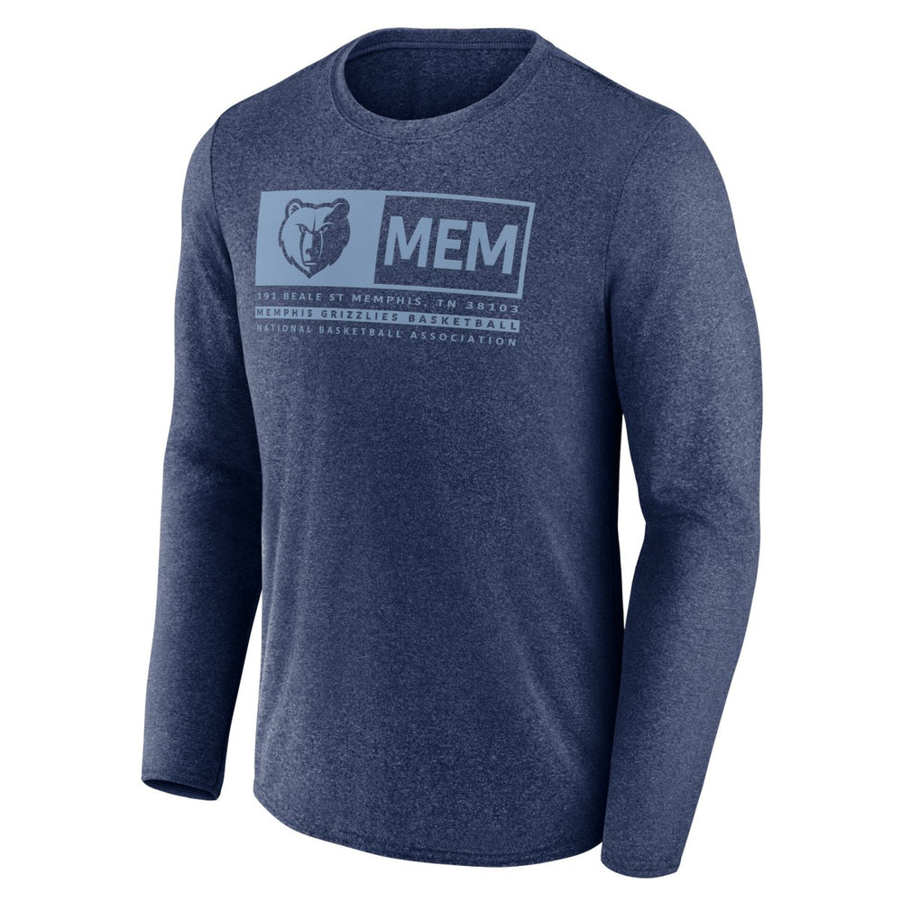 Memphis Grizzlies Three-Point Play T-Shirt Heather Navy | Fanatics outlet