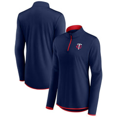 Minnesota Twins Fanatics Women's Corner Quarter-Zip Top - Navy - Fanatics Online