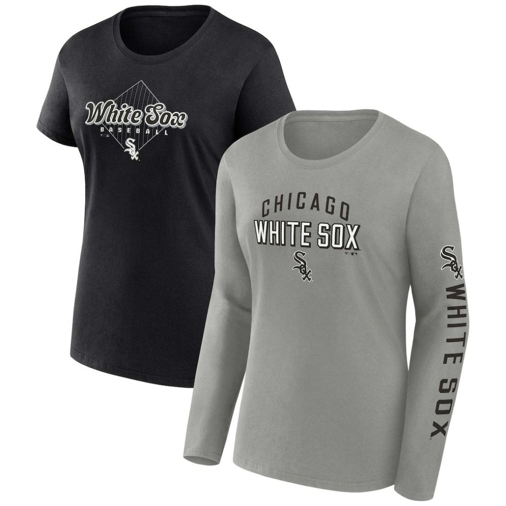 Chicago White Sox Fanatics Women's T-Shirt Combo Pack - Gray/Black - Fanatics Online