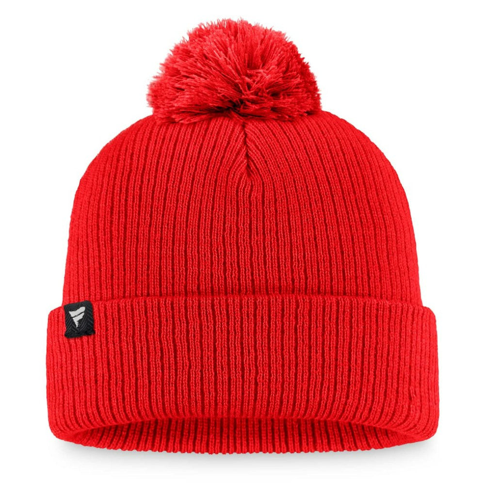 Washington Nationals Fanatics Women's Run The Bases Long Sleeve T-Shirt & Cuffed Knit Hat with Pom Combo Set - Red - Fanatics Lifestyle