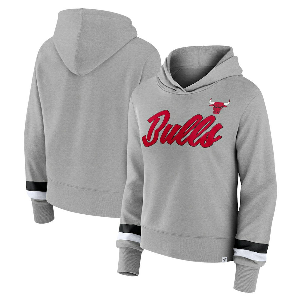Chicago Bulls Women's Halftime Pullover Hoodie Heather Gray | Fanatics online